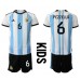 Tanie Strój piłkarski Argentyna German Pezzella #6 Koszulka Podstawowej dla dziecięce MŚ 2022 Krótkie Rękawy (+ szorty)